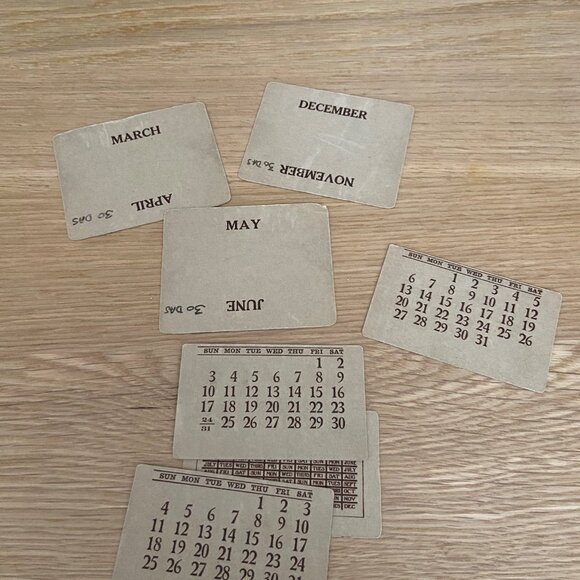 Vintage Heintz Metal Art Shop Letter Holder With Perpetual Calendar and Letter O - Picture 9 of 10